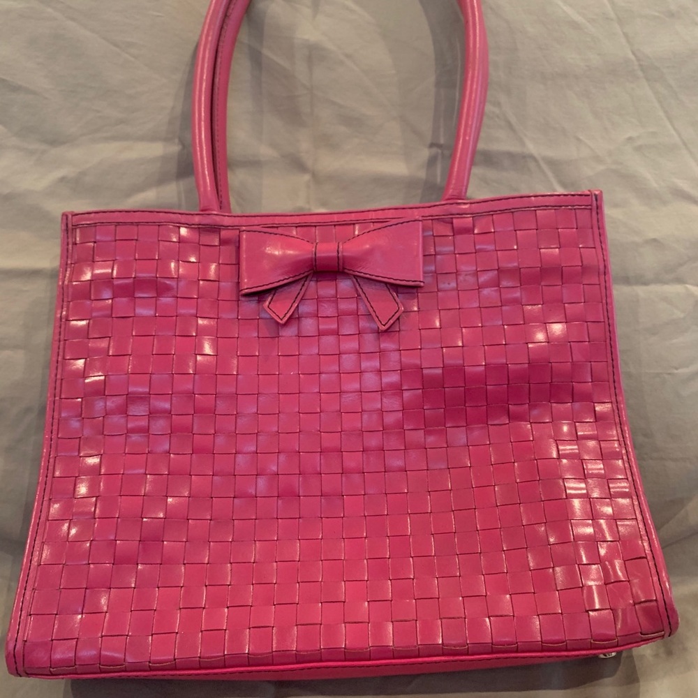 Sharif Studio Pink Leather Purse GUC